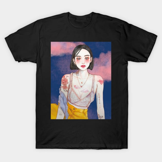 Rose tattoo T-Shirt by dahye